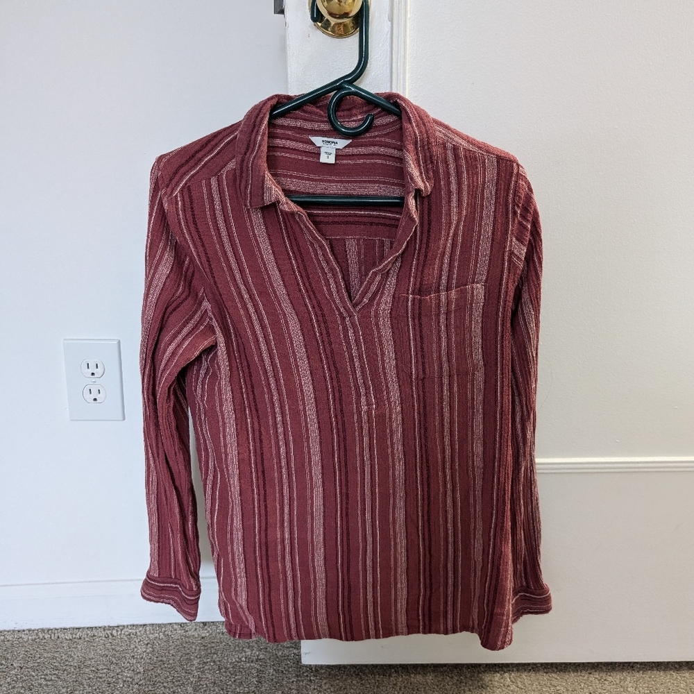 Striped long sleeve shirt